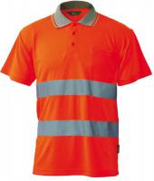 Polo krekls Polo krekls ostrzegawcza, oddychający poliester, dwie odblaskowe taśmy, oranžā krāsa , izmērs S