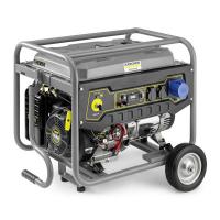 Strāvas ģenerators ar benzīna motoru Strāvas ģenerators degvielas veids: Benzīns 230V, dzinēja jauda 13 Zs, maksimālā jauda: 5,5kW, nominālā strāva: 23,8A, ligzdas: 1x32A (230V), 2x16A (230V); palaišana: manuālā/starteris