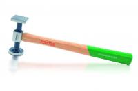 Āmurs Skārdnieka āmurs ar zobainu virsmu/apļš; diametrs: 40 mm, kvadrāts: 38x38 mm, garums: 325 mm