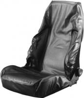 Pārsegi spārniem, sēdekļiem, stūrei Aizsargpārklājs sēdekļiem, daudzums: 1 gab., folija, materiāls: Ekoloģiska āda, krāsa: melna, atkārtoti lietojams, (EN) textile rubber band around