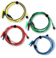Oscilografa piederumi Measuring cables kit, type: universal, 4pcs plug BANANA 4mm, connector: BNC, colour: multi-colour