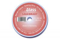 Glass cutting (glazing) wire Drāts stiklu izgriešanai, forma: Apaļš, diametrs: 0,8 mm, materiāls: tērauda, krāsa: Zelts, garums: 22 m, daudzums komplektā: 1 gab.
