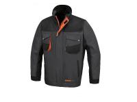 Aizsargjaka Protective and working clothing (jacket), size: XS, material: cotton / polyester fibre, material grammage: 260g/m2, colour: grey/orange
