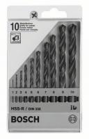 Urbji metālam Drill bit kit, HSS-R, 10 pcs, intended use (material): metal