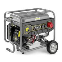 Strāvas ģenerators ar benzīna motoru Strāvas ģenerators degvielas veids: Benzīns 230/400V, dzinēja jauda 16,1 Zs, maksimālā jauda: 2,5/7,5kW, nominālā strāva: 10,8A, ligzdas: 1x12V DC, 1x16A (400V), 2x16A (230V); palaišana: manuālā/start
