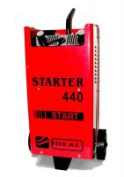 Lādētājs ar startēšanas atbalsta iespēju STARTER 440 akumulatoru lādētājs ar Booster funkciju 12 / 24 V ,max. lādešanas strāva 40 A, max. palaišanas strāva 300 A, akumulatora ietilpība 40/700 Ah, 230 V 