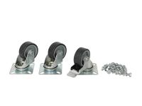 Servisa lampu piederumi LENA wheels to the stand a large set of 3pcs.