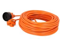Pagarinātāji Extension cord - cable, voltage: 230V, length: 20 m, socket type: E, cable insulation type: rubber