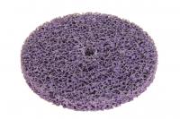 Abrazīvais sūklītis Abrasive sponge disc for cleaning metal surfaces, diameter: 150 mm, colour: purple, fitting brackets: screwed on; TR, waterproof, 1 pcs