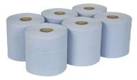 Tīrīšanas papīrs Tīrīšanas līdzekļi rullis, papīrs SEALEY 5,91 kg, 6 gab., krāsa: zila, slāņu skaits: 2, garums: 150m, augstums:40cm, platums:19cm