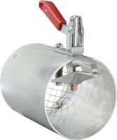 Izplūdes gāzu nosūkšanas sistēmas elementi NORFI alumīnija uzgalis Ø 95  mm nosūces caurulei Ø 100 mm, mehāniskā fiksācija, +300 °C