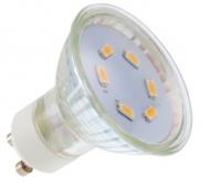 LED GU10 spuldzes Interjēra apgaismojums, apgaismošanas leņķis: 120°, jauda: 3W