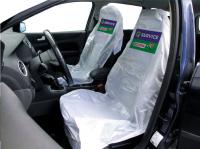 Pārsegi spārniem, sēdekļiem, stūrei Automašīnu sēdekļu aizsargapvalki ar logotipu Q-SERVICE, iepakojumā: 250 gab.
