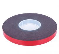 Divpusējā līmlenta Divpusēja lente, materiāls: akrils, krāsa: sarkana, izmēri: 12mm/20m, daudzums iepakojumā: 1gab.