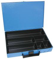 Rezerves daļas plauktiem un skapjiem Walizko-szuflada 6 komorowa, metalowa, niebieska