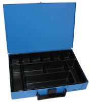 Rezerves daļas plauktiem un skapjiem Walizko-szuflada 11 komorowa, metalowa, niebieska