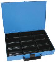 Rezerves daļas plauktiem un skapjiem Walizko-szuflada 12 komorowa, metalowa, niebieska