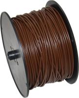 Kabeļi, elektroinstalācija iekārtām Elektriskais kabelis (vads) FLY (dawny FLK) plastmasas izolācija PCW na szpulach do odwijania, 1,5 mm2 brūns 100 m
