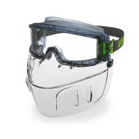 Brilles UVEX ultravision aizsargbrilles ar masku, caurspīdīgas, nesvīstošas, ķīmiski izturīgas, izturīgs pret skrāpējumiem, ar gumijas fiksaciju
