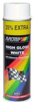 Krāsa aerosolā HIGH GLOSS WHITE ātri žūstoša akrila krāsa aerosolā,  balta, 500 ml
