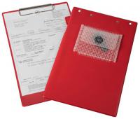 Pasūtījumu fiksēšanas tāfeles Dokumentu turētājs-paliktnis 10 gab., krāsa: sarkana, atslēgu maisiņš