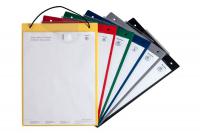 Pasūtījumu fiksēšanas tāfeles Dokumentu turētājs-paliktnis 10 gab., modelis: Eco, krāsa: sarkana, atslēgu maisiņš, izmērs: A4