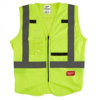 Atstarojoša veste Protective and working clothing (vest) HIGH-VISIBILITY VEST YELLOW - S/M, size: M/S, colour: green, norm: CE (kategoria II); EN ISO 20471:2013/A1:2016