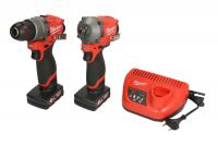 Elektroinstrumentu komplekts Power tools kit 2 pcs (SET:6 pcs), battery-powered: Air impact wrench; Drill-screwdriver, battery included:, charger included:, number of batteries: 2 pcs